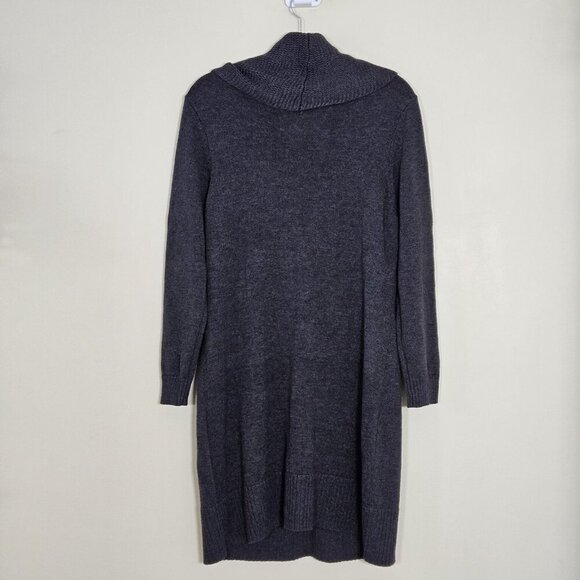 Jessica Sweater Dress Women XL Gray LS Cable Knit Turtleneck Western Cottagecore - Picture 16 of 16